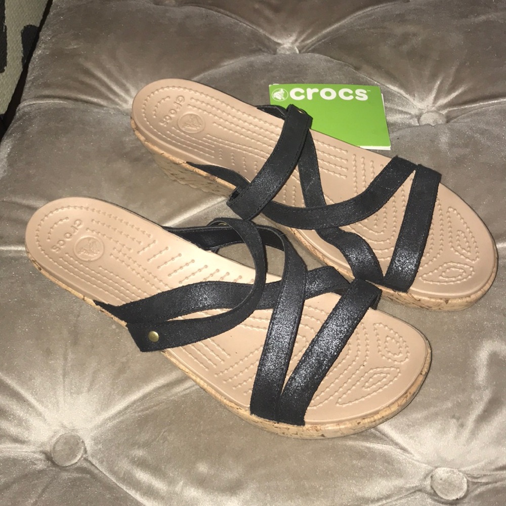 Wedged Crocs
